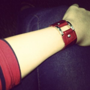 Wore it with my jeans and 3/4 sleeves top. 